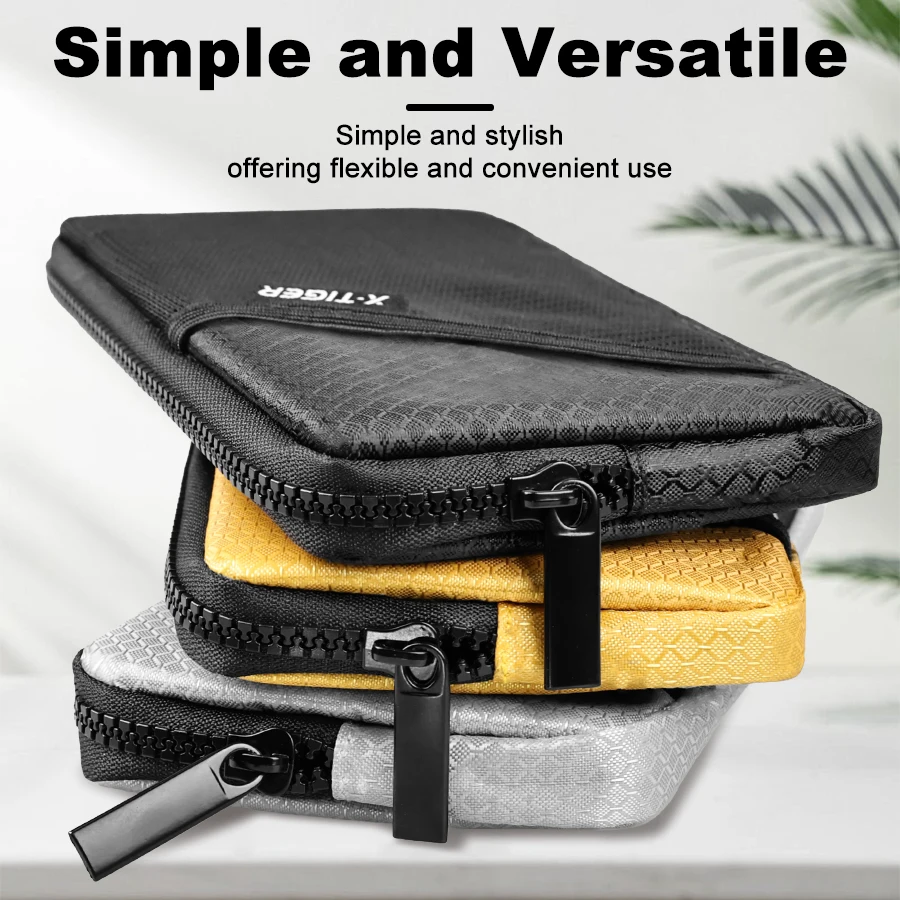 X-TIGER Lightweight Travel Organizer: Portable Document & Passport Holder with Zipper