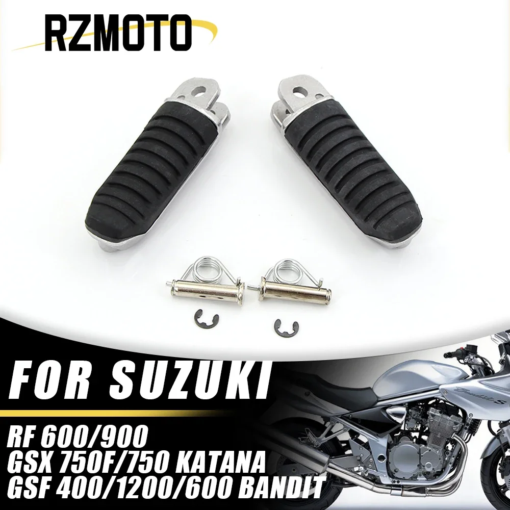 

For Suzuki GSF600 BANDIT600 1996-2000 RF600 1993-1998 BANDIT 400 GSF400 GK75A GSX400 1991 Front Rear Footrests Foot Peg Pedal