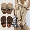 Children's Fleece Elastic Clogs Baby Boys Girls Plush Slipper Toddler Prewalker Footwear Winter Warm Soft Sole Shoes 1