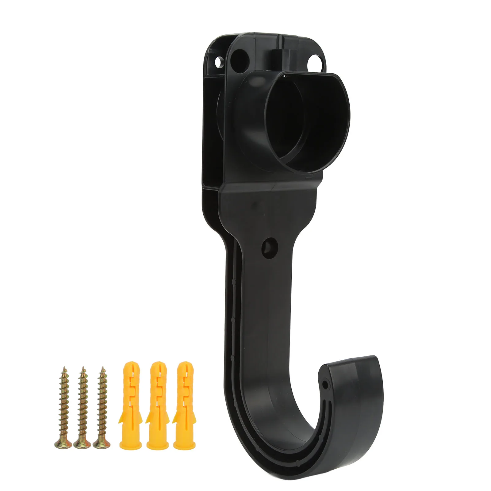EV Charger Holder Wall Mount, Heavy Duty Steel J-Hook, Durable EV