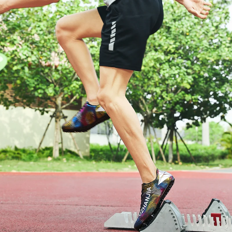 Male and Female Professional Track and Field Jogging Shoes Fashion Campus Student Competition Training Shoes