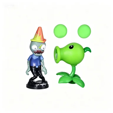 Plants vs. Zombies Electric Peashooter Toy - Fun Silicone Game Figure Collection