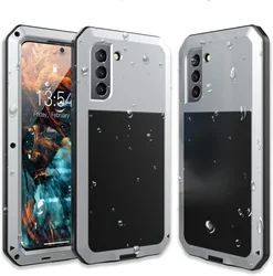 Heavy Duty Tough Armor Aluminum Metal Shockproof Protective Phone Case - Galaxy Note20 (Silver)