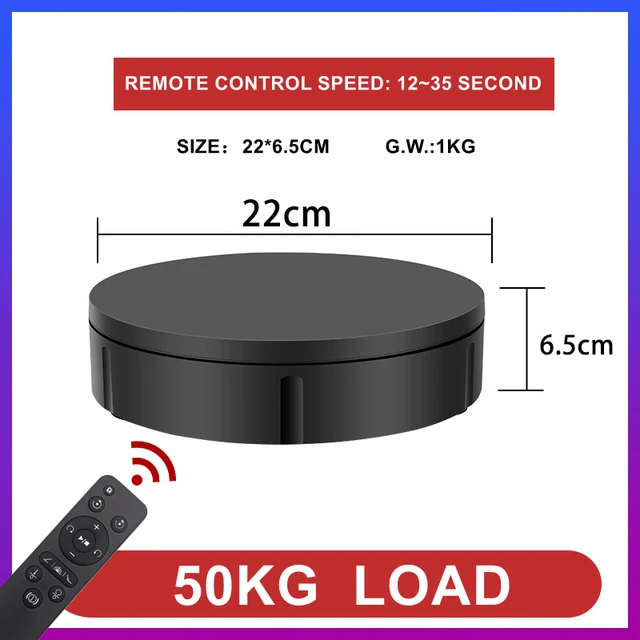 Electric Turntable Photography  Photo Rotating Turntable Stand - 50 100kg  22cm/30cm - Aliexpress