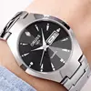 ORUSS Hot Brand Men's Watch High Quality Stainless Steel 30M Waterproof Luminous Pointer Week Calendar Man Original Quartz Watch 5