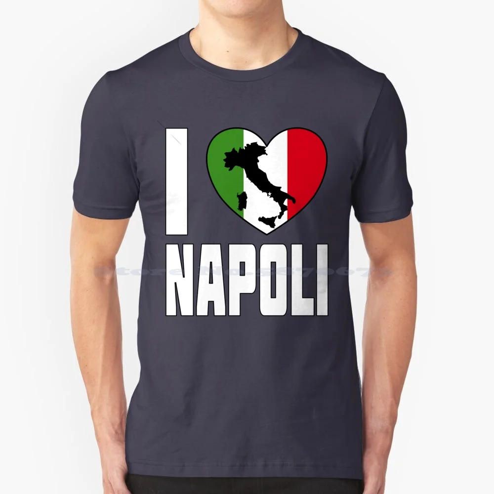 I Love Napoli-I Heart Napoli Italy T Shirt 100% Cotone Tee Molamode Napoli Con Cuore Italiano I Heart Napoli Heart Naploli I