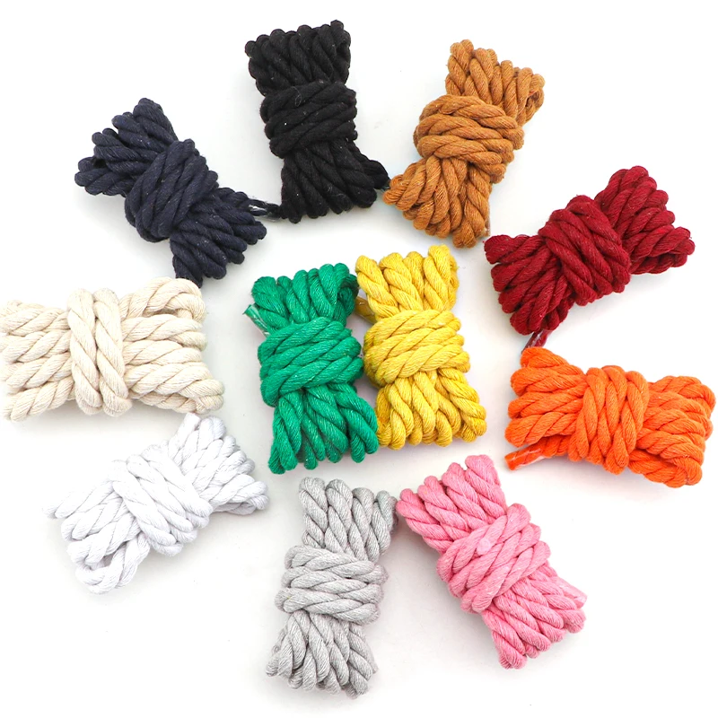 Fashion 10MM Widen Round Linen Shoelace for Sneakers Suitable Board Shoes Canvas AF1/AJ Rope Laces Sport  Shoestring Accessories