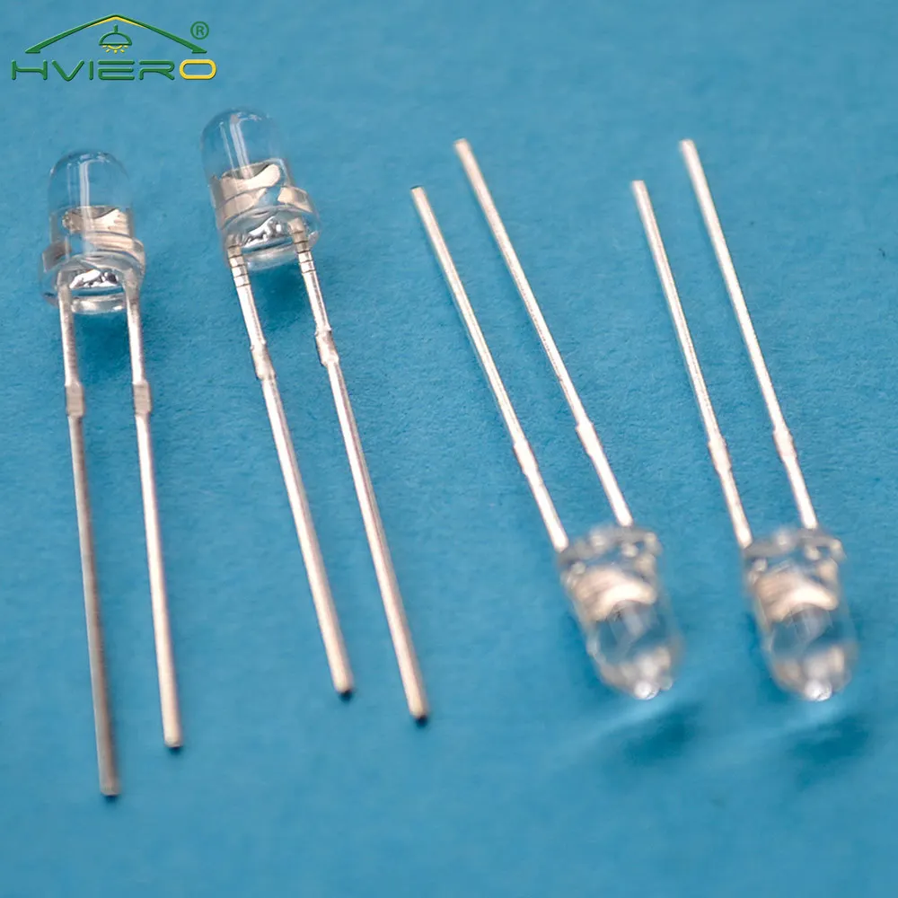 Description Picture 6 of item100Pcs Min F3 3mm Round Red Water Clear Super Bright Light-emitting Diode Bulb Foot Led Lamp Beads Direct Insertion Atmosphere