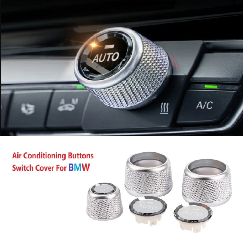 

Car Air Conditioning Crystal Buttons Switch Cover Trim For BMW 7 6 5 4 3 2 1 Series X5 X6 F10 F12 F20 F21 F22 F30 F01