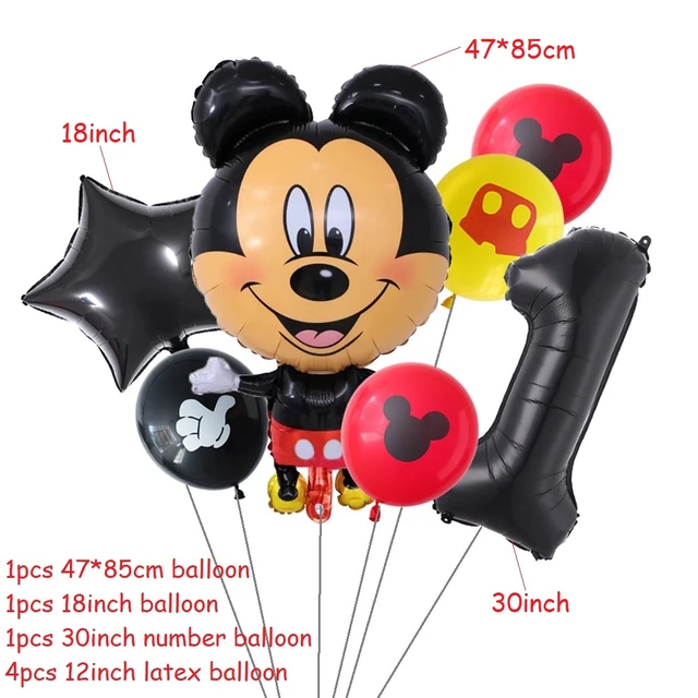 Set Of Disney Mickey Mouse Party Balloons Theme Kids Birthday Cake Banner  Balloons Set Minnie Mouse Birthday Party Decorations - Ballons &  Accessories - AliExpress