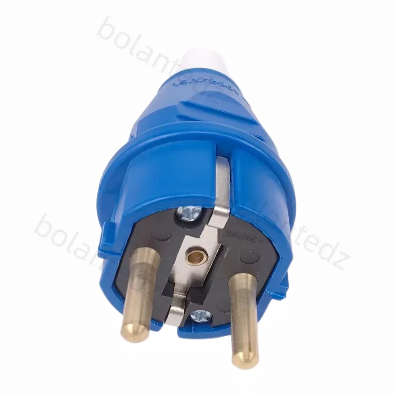 EU European Waterproof IP54 2Pin Electric Power Male Plug Female Schuko Rewireable Detachable Socket Adapter Extension Cord