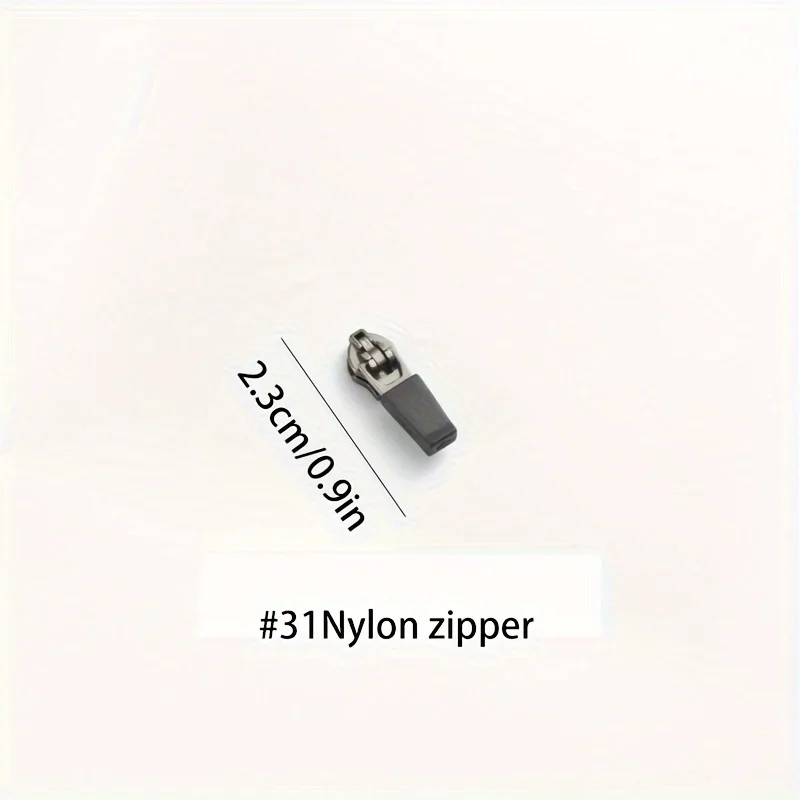 Assorted Nylon Zipper Pulls Waterproof for Cold-proof Clothing Outdoor Wear Luggage 10pcs