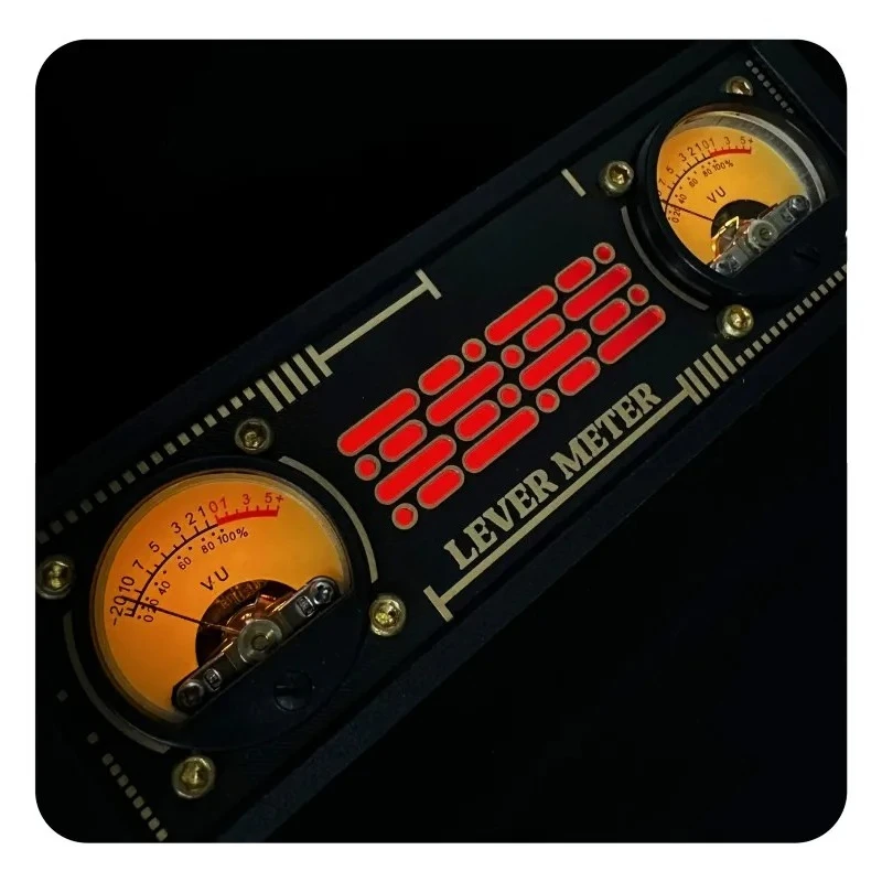 레벨 픽업 미터 픽업 라이트 RGB 라이트 레벨 사운드 컨트롤러 VU 미터 헤드 장식품(백라이트 포함)