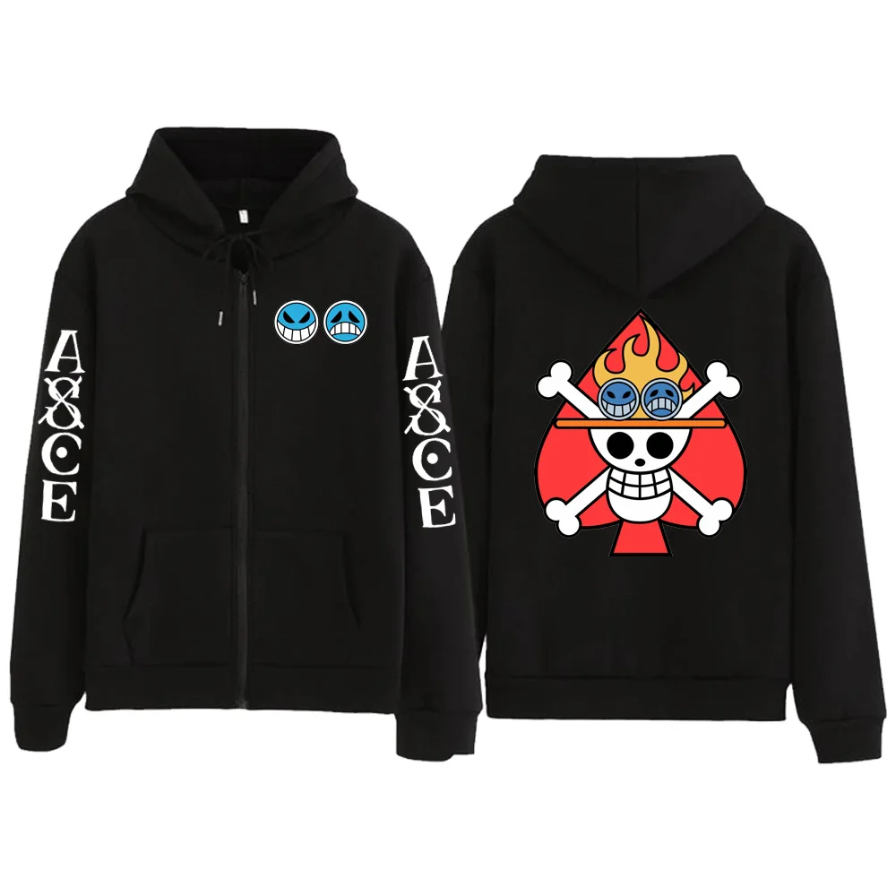 One Piece Hoodies - One Piece Anime Fire Fist Ace Series Super Cool Hoodie  - Anime Hoodie Shop