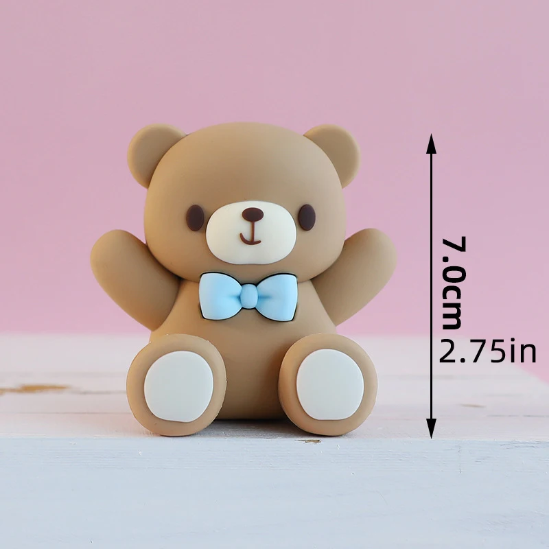 Baby Taarttopper Set - Beer, Regenboog, Wolk & Ster Decoraties