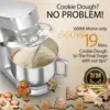 Stand Mixer, 9.5 Qt. 660W 10-Speed Electric Kitchen Mixer with Dishwasher-Safe Dough Hooks, Flat Beaters, Wire Whip & Pouring Sh 6
