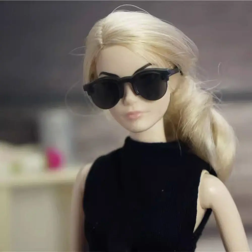 Plastic Doll Cute Eyeglasses Fashion Multi-Styles Necklaces Crown Jewelry Accessories Casual Wear Mini Eyeglasses