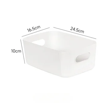 เดสก์ท็อปกล่องเก็บหอพัก Sundries พลาสติกกล่องเก็บเครื่องสําอางห้องน้ําห้องครัว Sorting Storage ตะกร้าถัง 12