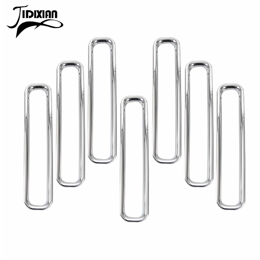 JIDIXIAN 자동차 그릴 메쉬 전면 삽입 레이싱 그릴 장식 커버, 지프 랭글러 TJ 1997-2006 자동차 외부 액세서리