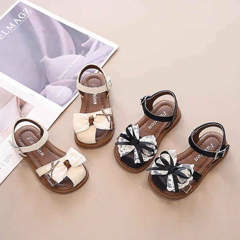Girls Summer Flat Sandals Kids Beach Shoes