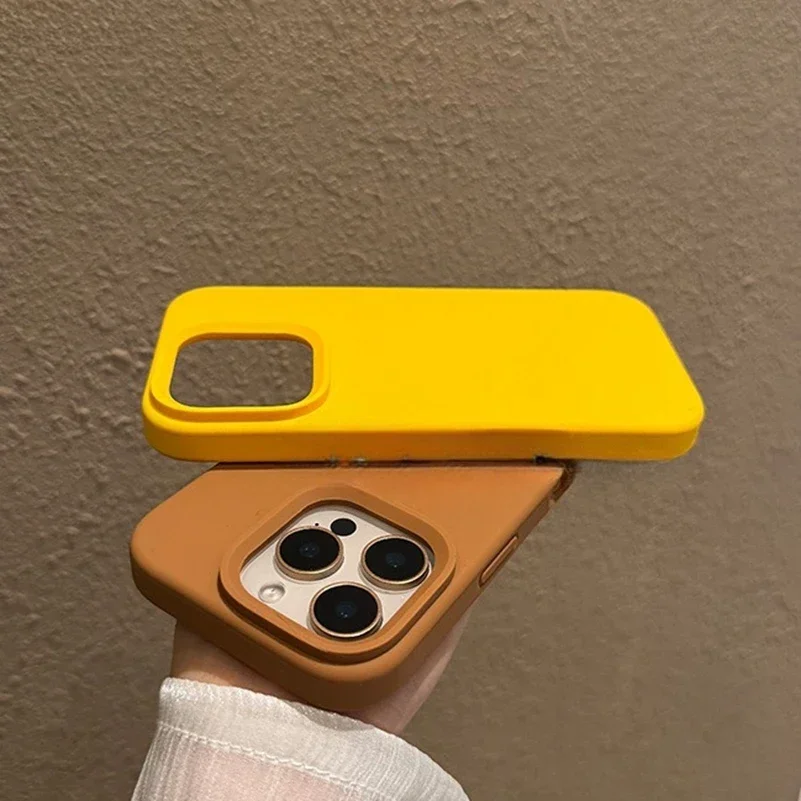 Candy Solid Color Matte Soft Silicone Phone Case with Camera Control Button