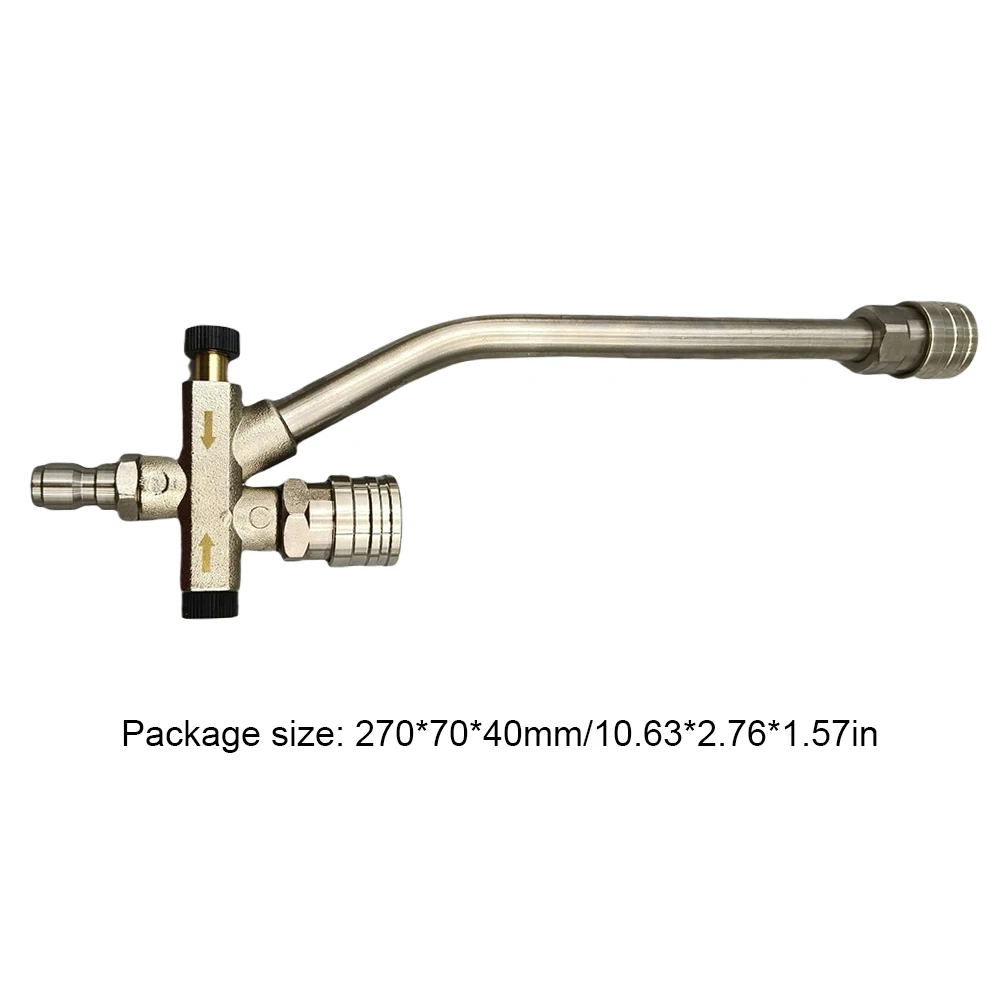 Dual Valve Dual Valve Snow Foam Spray Gun 1/4 Quick Connect Foam Generator Accessories with Colorful Nozzle Dual Purpose Switch