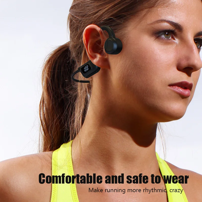 Wireless Bluetooth Earphones Earbud with LED Power Display