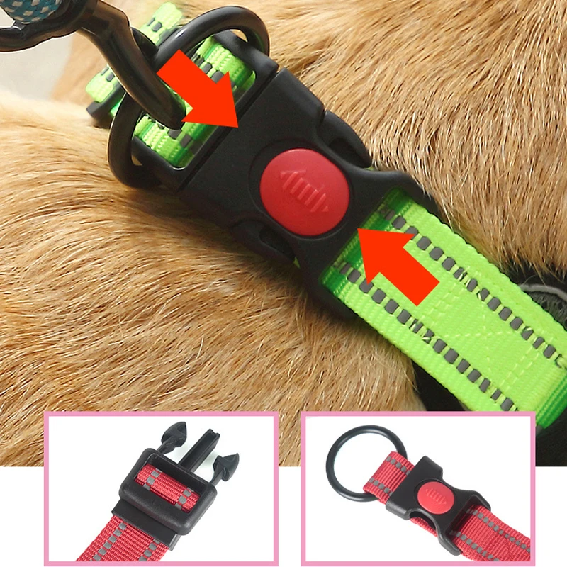 3M Reflective Dog Collar Night Safety Honeycomb Net Breathable Comfortable Explosion-Proof Nylon Dogs Collar For Large Small Pet,dog collar,pet collar