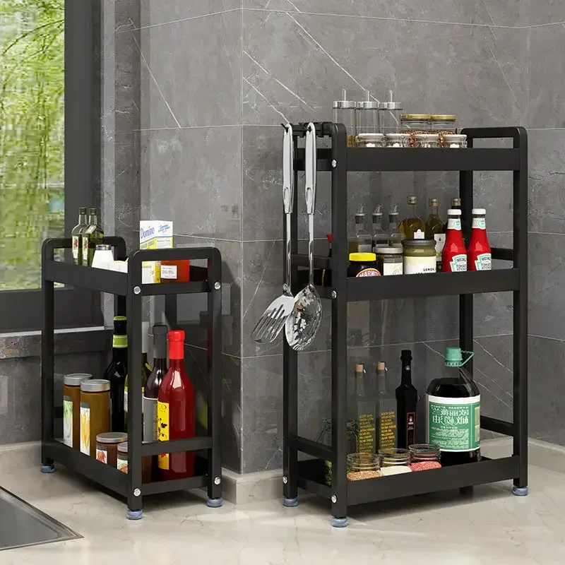 

Кухонная полка HOOKI для соевого соуса, кухонные принадлежности для приправ, многослойная настольная небольшая стойка для хранения штанов