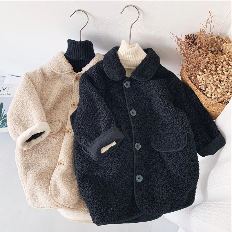 New Boy Coats Fleece Kids Jackets Children Outerwear Spring Autumn -001