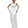 Newest Formal Evening Dresses Sexy Backless Sleeveless Bridal Dress Elegant Floor-length Simple Wedding Dresses Customized 6