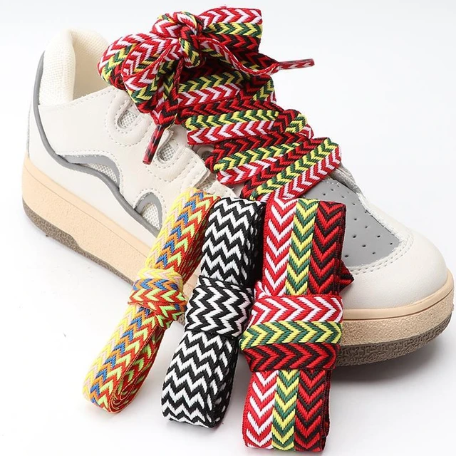 1Pair Flat Shoelaces for Sneakers AF1 Shoe laces Width 1.5cm/2cm/3cm  Shoelace luxury brand Laces Shoes 120/140/160cm Strings - AliExpress