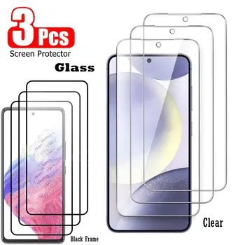 3 Pezzi Pellicola Protettiva in Vetro per Samsung Galaxy A57 A37 A17 A56 A36 A16 A55 A35 A15 A54 A34 A14 A53 A52 S20 S23 S24 S25 FE