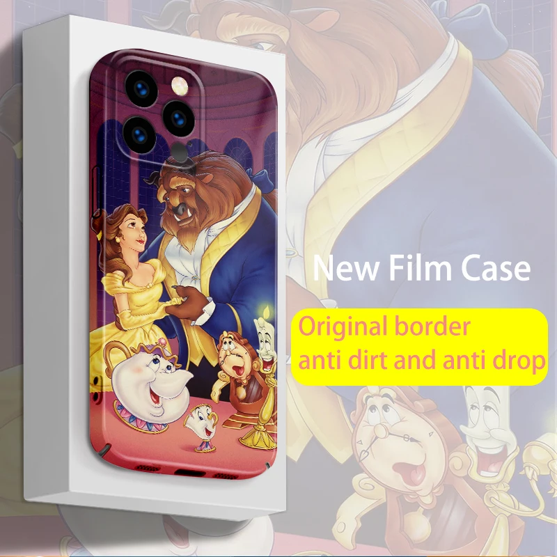 Disney Beauty And The Beast Per Apple Iphone 14 13 12 11 Xs Mini Pro Max 8 7 6S 6 Xr Xs X Plus Pellicola Feilin Light Phone Case