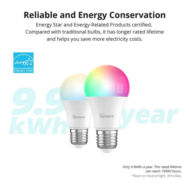 WiFi Enabled SMART RGB+W LED Light Bulb - Clever Life