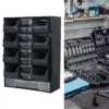 Hardware Parts Organizer Wall Mount Sturdy for Bolts Screws Nuts Small Items Screws Nails Hardware Organizer Workshops 4