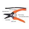 Stainless Steel Blade Tree Branch Repair Shear PVC Handle Clipper Gardens Blackening Pruning Scissor Hand Tools for Gardening 3