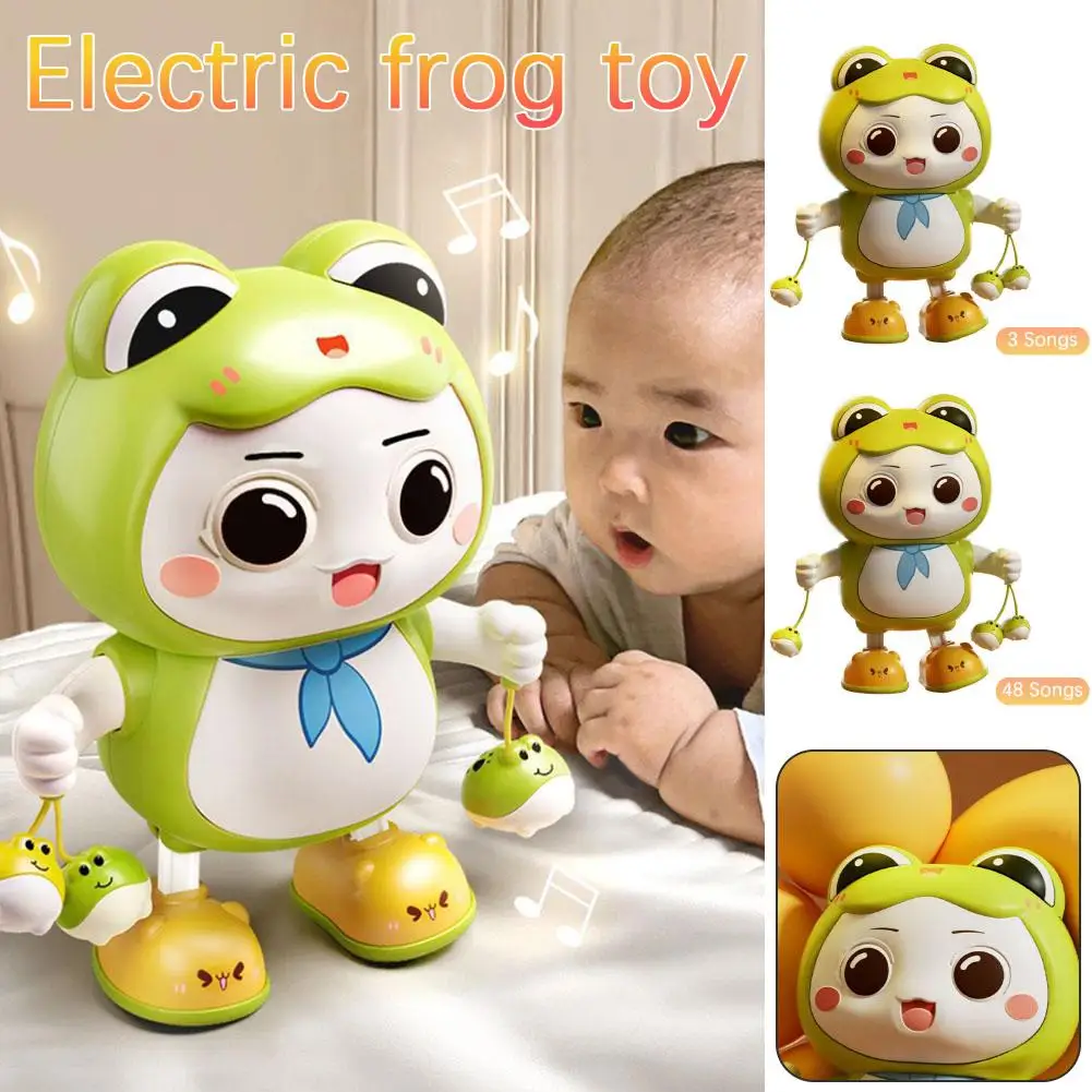 

Electronic Pets Dancing Toy With Swing Light Music Cute Cartoon Animal Baby Learning To Crawl Toys For New Year Gifts P2f0