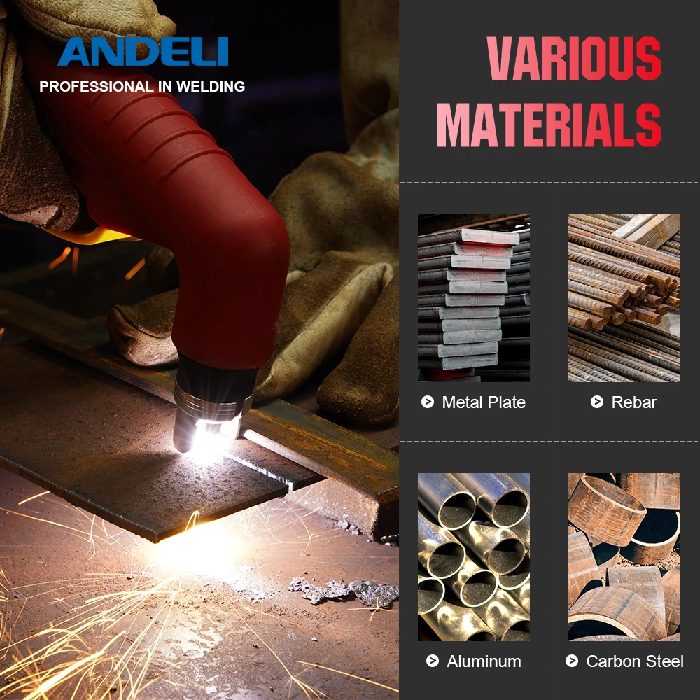 ANDELI CUT-60 PRO Plasma Cutting Machine 220V&380V LCD Display Non-HF Pilot Arc Contacting Cutting Plasma Cutter