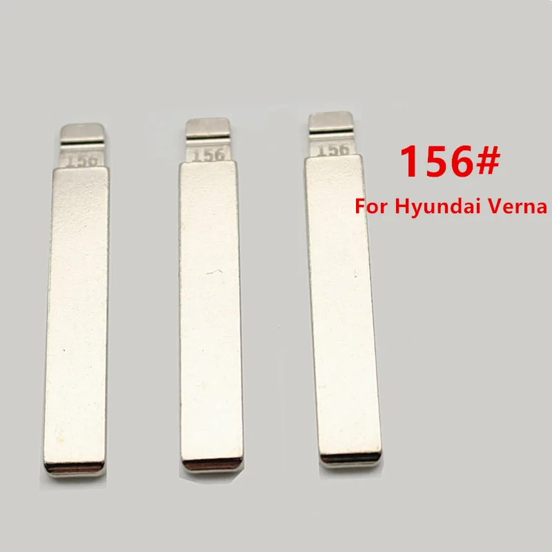 Flip Car Key Blade 10pcs 156# For Hyundai Verna Kia K5 KD Metal VVDI JMD Fob Replacement Uncut Blade Car Remote Key Blanks car remote key car key