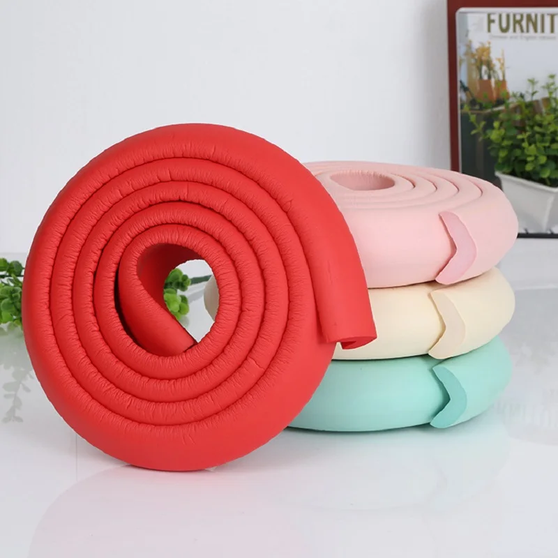 2M U Shape Extra Thick Baby Safety Furniture Table Protector Edge Corner Desk Cover Protective Tape Foam Corners Bumper Guard silicone table corner protector table corner protector table edge protector furniture anti collision strip door anti collision protector