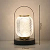 Creative Table Lamp Metal Handle Night Light Reading Lamp Portable Lantern Lamp Dimmable LED Bedside lamp Rechargeable desk lamp 6