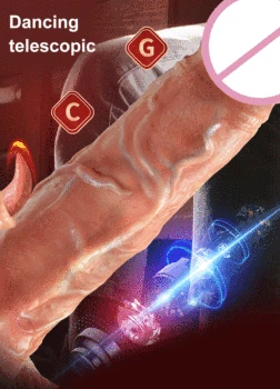 Wireless Remote Telescopic Swing Realistic Dildo Vibrator Tongue Licking Heating Penis G Spot Massage Sex Toy For Women Men 4