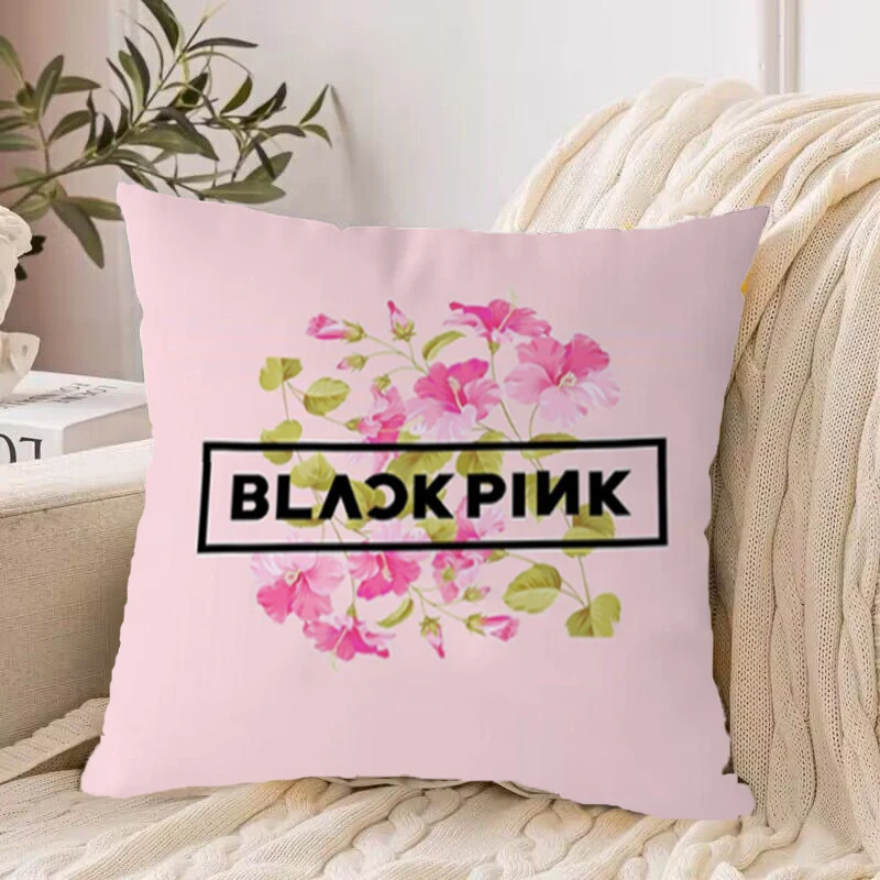 

Kpop-Blackpink Ornamental Pillows for Bedroom Decorative Pillowcases 40*40 Decor Cushion Cover 40x40cm Pillowcase 45*45 Cushions