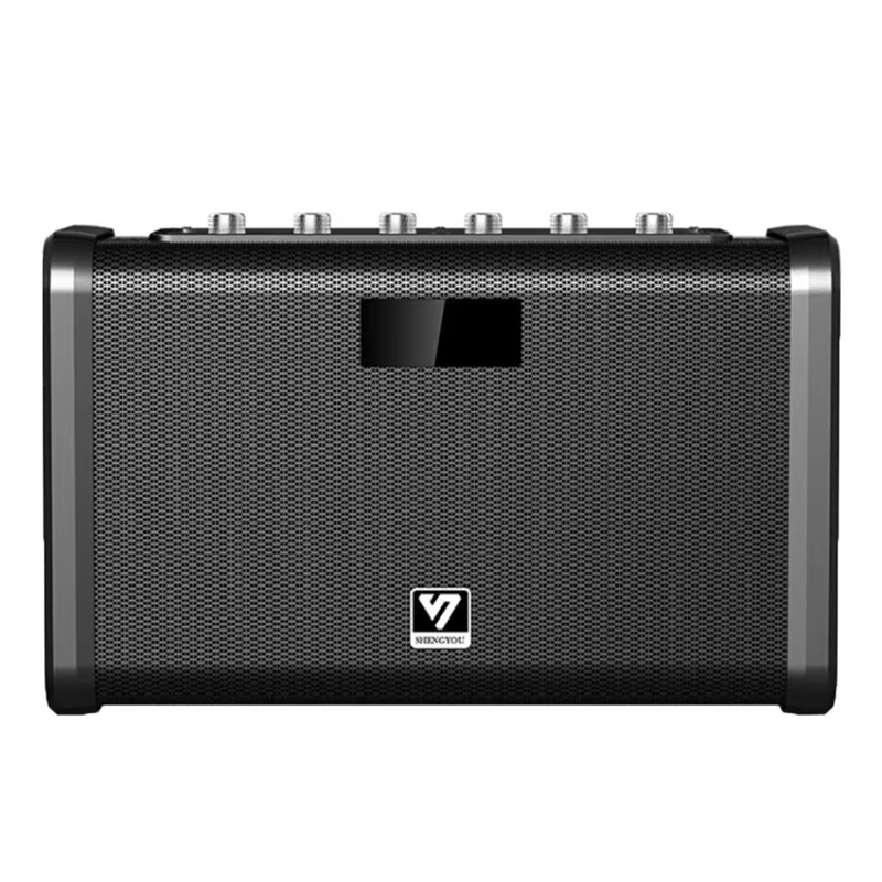 SHENGYOU Q8 Portable Audio Player subwoofer 60W Stage and Outdoor Party Karaoke Player wireless mic classroom teaching speaker