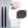 1Pc Anti-static Stainless Steel Eyelashes Tweezers Lashes Extension Supplies Industrial Precision Eyebrow Tweezer Makeup Tools 6