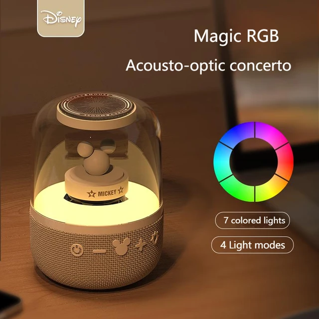 Disney-altavoz inteligente con Bluetooth S6, dispositivo de Audio inalámbrico con sonido envolvente HIFI, RGB, para acampada y el hogar - Image 4