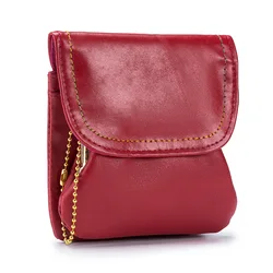 Elegant Women's Genuine Leather Wallet - Stylish, Spacious, and Functional Purse with Coin and Card Holders (Burgundy)