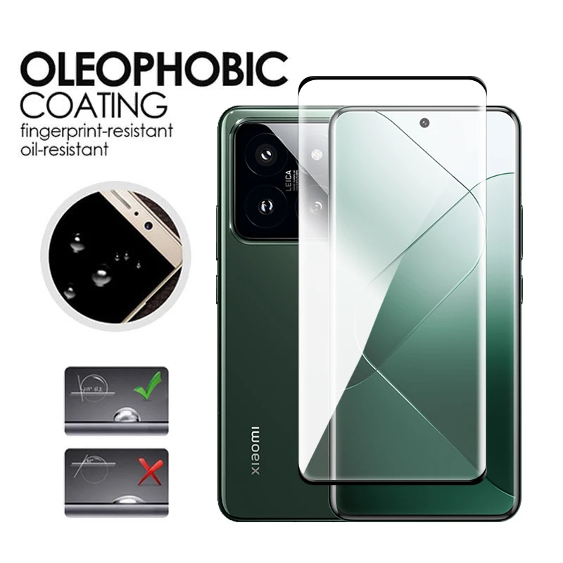 Savvies 4 Pellicole Protettive Full-Screen Per Xiaomi 14 Pro - 3D Curved, Autorigeneranti, Anti Impronta - Made In Germany
