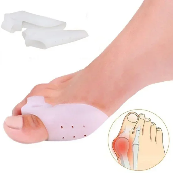 1 Pair Two-hole Toe Orthosis toe separators toe spreader ingrown toenail corrector toe corrector finger toe separator toe protectors